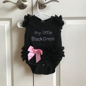 My little black dress onesie 6-12 months